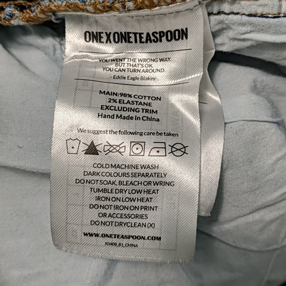 One Teaspoon Raw Hem Hoodlum Skinny - Picture 11 of 13